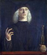 欧洲12-19世纪油画一_BELLINI, Gentile - A Man with a Pair of Dividers